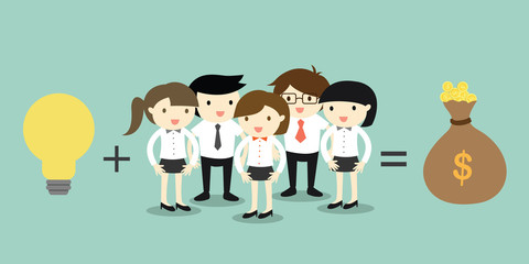 Business concept, Human resource concept. Vector illustration.