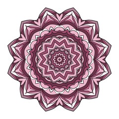 Mandala Style Vector Color Shapes. Abstract design.