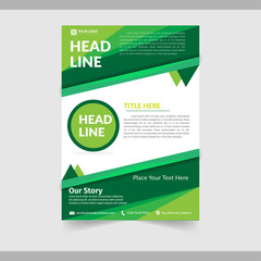 Business brochure,  flyer, cover design template.