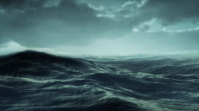 Storm sea