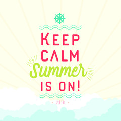 Summer time banner vector illustration