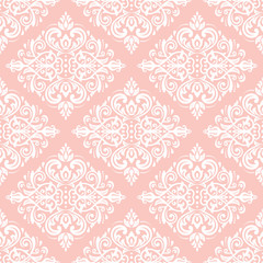 Fototapeta premium Orient vector classic pattern. Seamless abstract background with vintage white elements. Orient background. Ornament for wallpaper and packaging