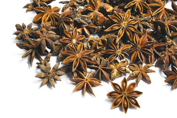 Badian star isolated on white