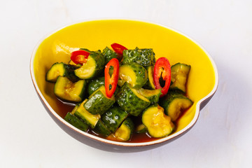 Asian marinated cucumber