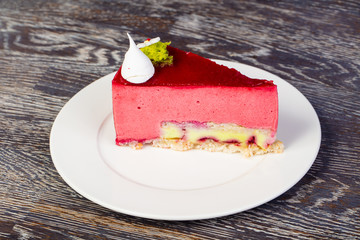 Tasty rasberry mousse