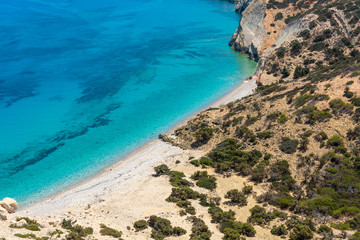 The Lakoudi beach at the east coast of Gavdos
