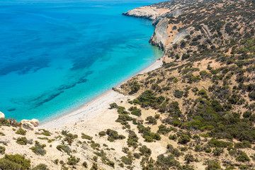 The Lakoudi beach at the east coast of Gavdos