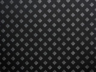 Black checkered pattern velvet