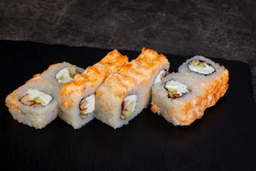 Japanese roll with salmon