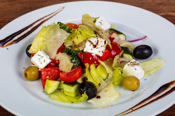 Traditional Greek salad