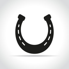 horseshoe icon on white background
