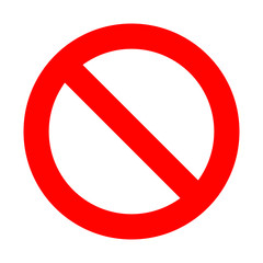 sign icon  no - symbol stop 