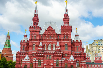 Fototapeta premium State Historical Museum, Red Square Moscow, Russia