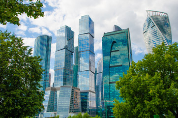 Obraz na płótnie Canvas Moscow city (Moscow International Business Center) , Russia