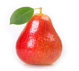 Fresh pear on white background