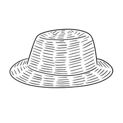 vector of straw hat