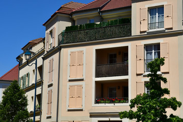 Vaureal , France - june 25 2018 : village centre