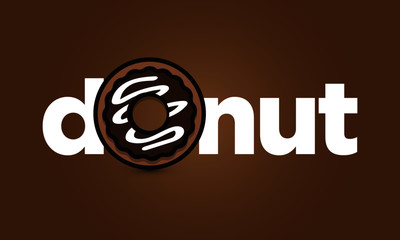 Donut in place of the O Typography Concept Design