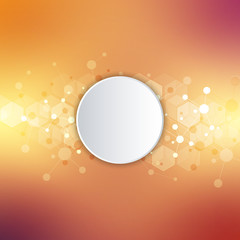 Molecular structure background and communication. Abstract background from molecule DNA. Medical, science and digital technology concept with connected lines and dots.