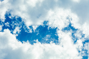 Obraz premium Clouds frame in sky