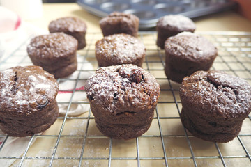 Chocolate Banana Muffins Homemade
