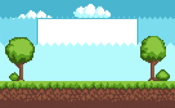 Trees and Filling Form Set Vector Illustration