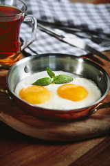 Turkish Breakfast with Sausage and Egg
