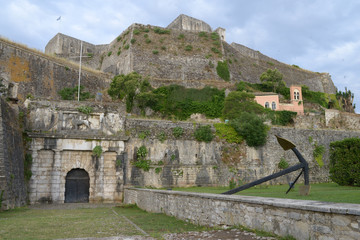 Fototapeta na wymiar Nouvelle forteresse de Corfou 