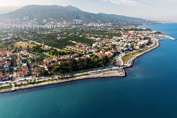 Aerial view of Izmir city