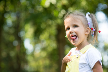 Portrait of a four year old girl