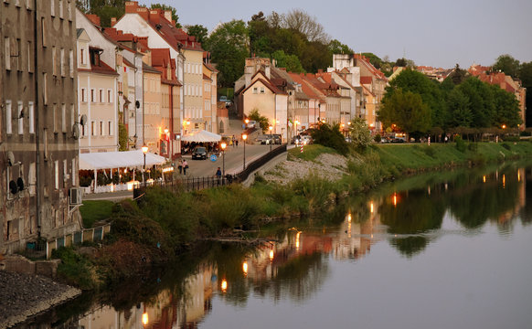Blick auf die historische Nei&szlig;evorstadt von Zgorzelec