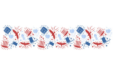 Obraz premium USA independence day 4th of July