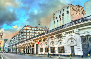 Rolgordijnen Moorish Revival architecture in Algiers, Algeria © Leonid Andronov