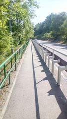 the bridge in sun day