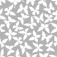 Butterflies seamless patterns