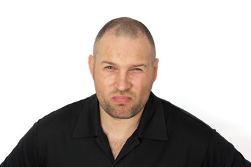 Obraz premium Young men is very angry. Concept emotion anger