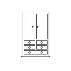 Armoire wardrobe illustration