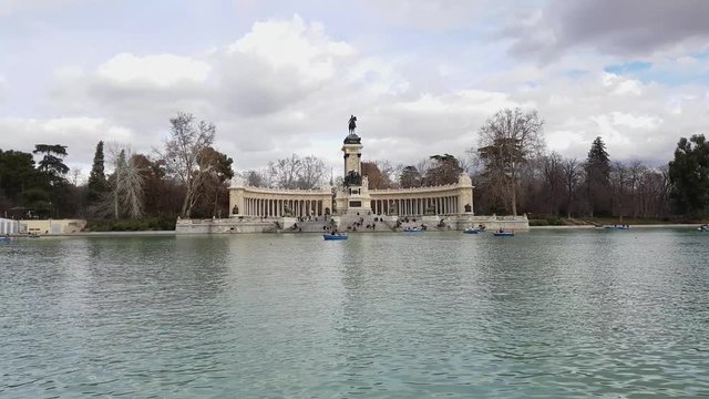Most famous recreation park in Madrid - the Retiro Park