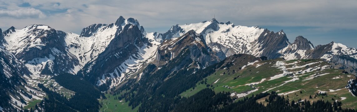 Swiss, Alps panorama view