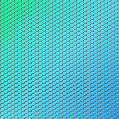 sześciokątna metalowa siatka © kubowa1