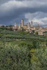 Fototapeta na wymiar View of San Gimignano, Tuscany, Italy