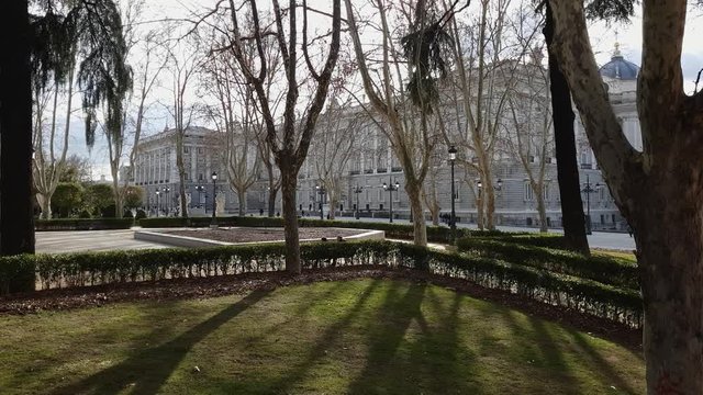 Royal Palace Madrid - view from Orient Square
