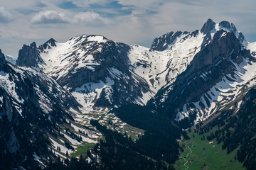 Swiss, Alps panorama view