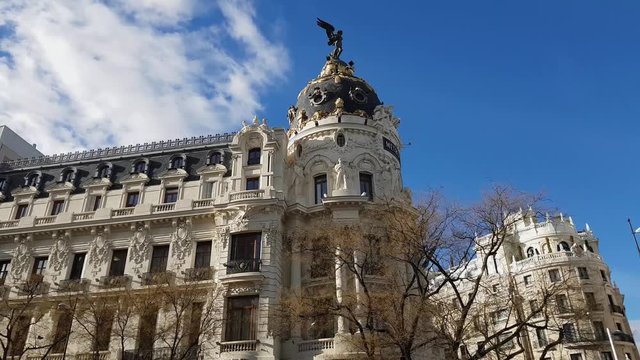 Beautiful metropolitan building in Madrid