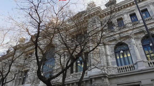 Bank of Spain Building in Madrid