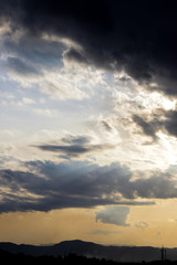 Cloud and sunset