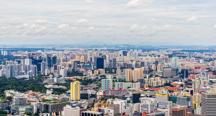 Fototapeta na wymiar urban building cityscape on daytime