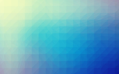 Yellow and blue square and triangle abstract background