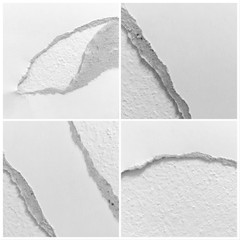 pieces of torn paper texture background, copy space.