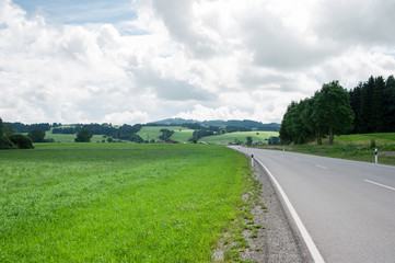 mountain road, scenic landscape
